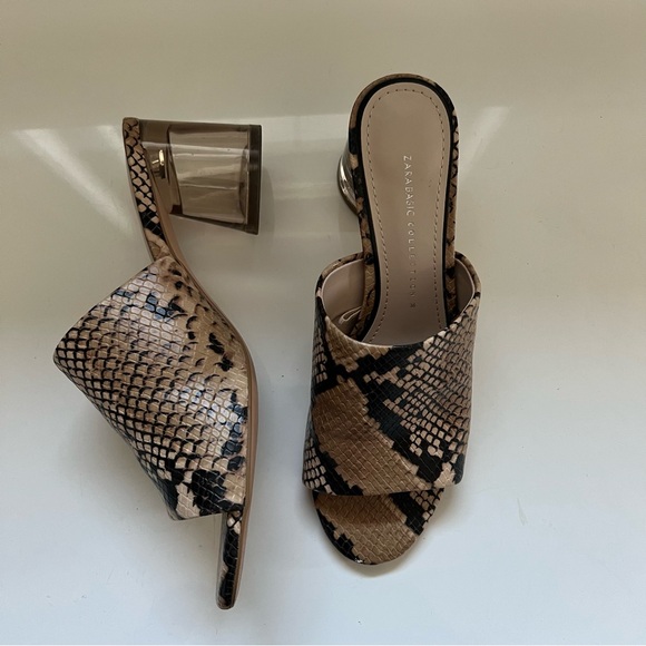 Women’s snakeskin mules, Zara, size 6, in excellent condition - Picture 1 of 9